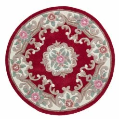 Budget ๐ Flair Lotus Premium Aubusson Circle Rug ๐