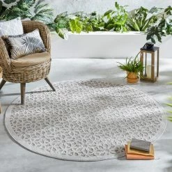 Top 10 ⭐ Flair Argento Silver Circle Geometric Indoor Outdoor Rug 🎉