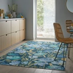 Deals 👏 Flair Fold Alyssa Floral Washable Rug 🔔