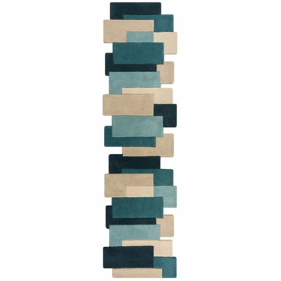 Brand new ๐ฅ Flair Abstract Collage Wool Runner โ 2 Brand new ๐ฅ Flair Abstract Collage Wool Runner โ - Image 2